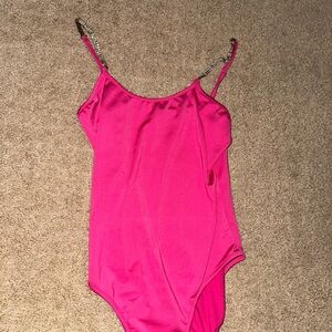 SHEIN Pink Bodysuit One Piece